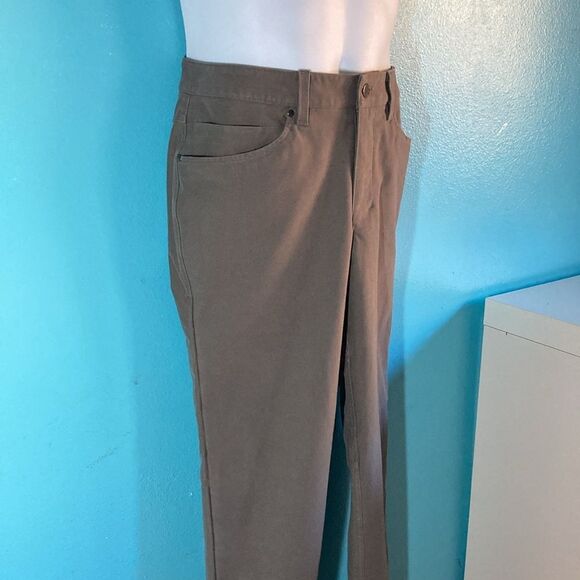 Lululemon Mens Size 31 ABC Slim-Fit 5 Pocket Pant Olive Taupe - Picture 1 of 10